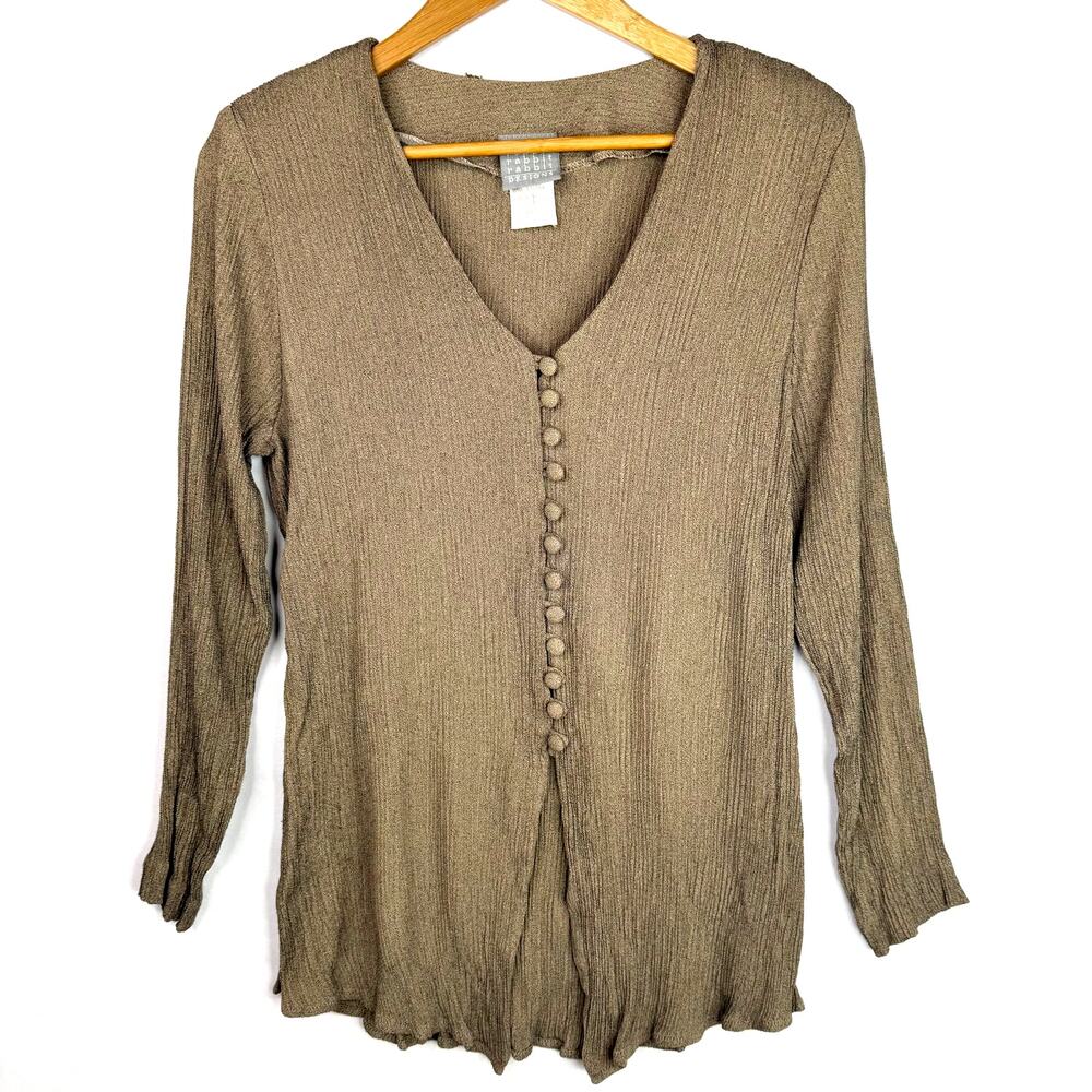 Rabbit Rabbit Rabbit Button Front Blouse S/M